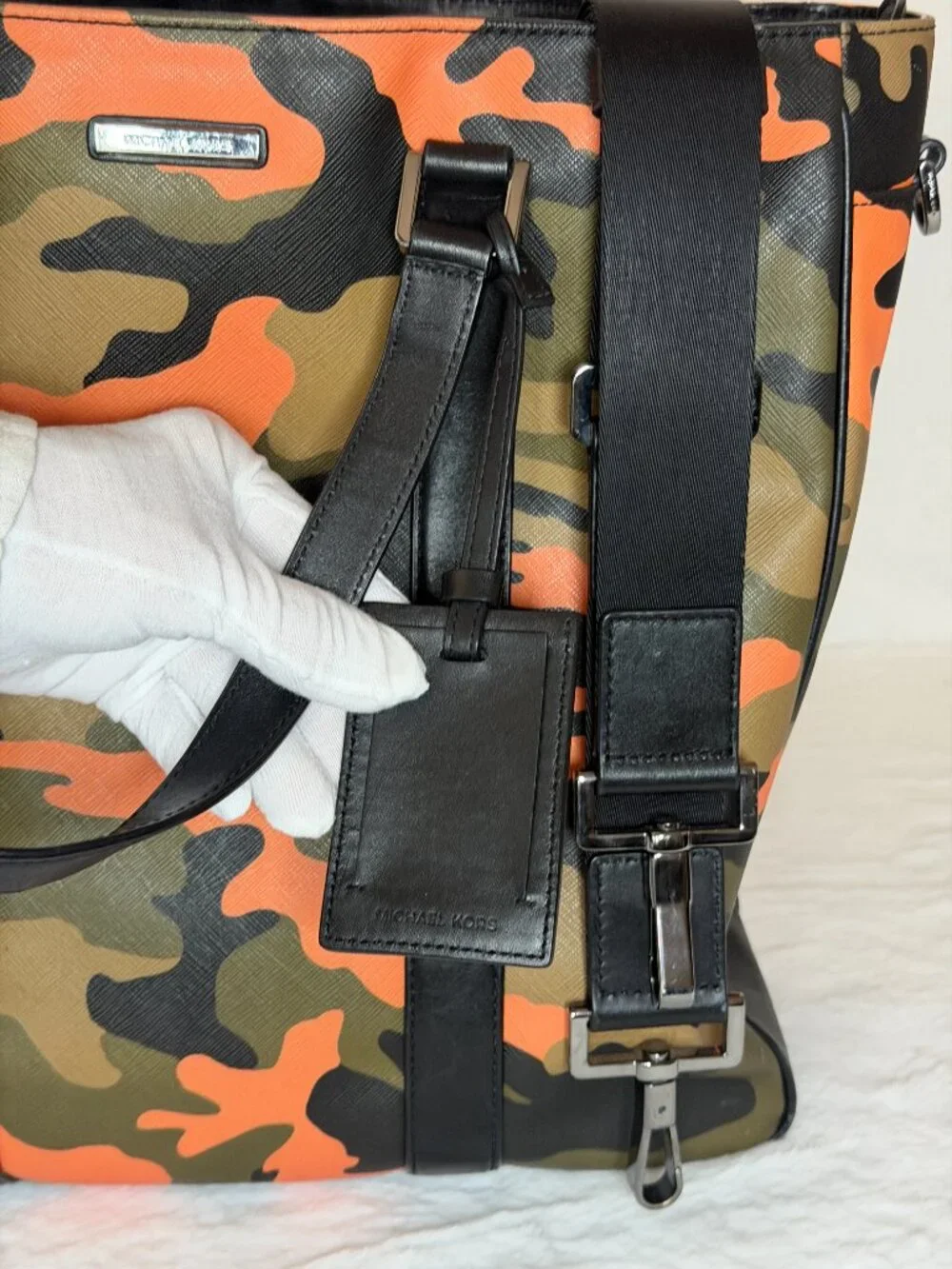Michael Kors Camo Briefcase Bag NWOT 33S4TMNT3R